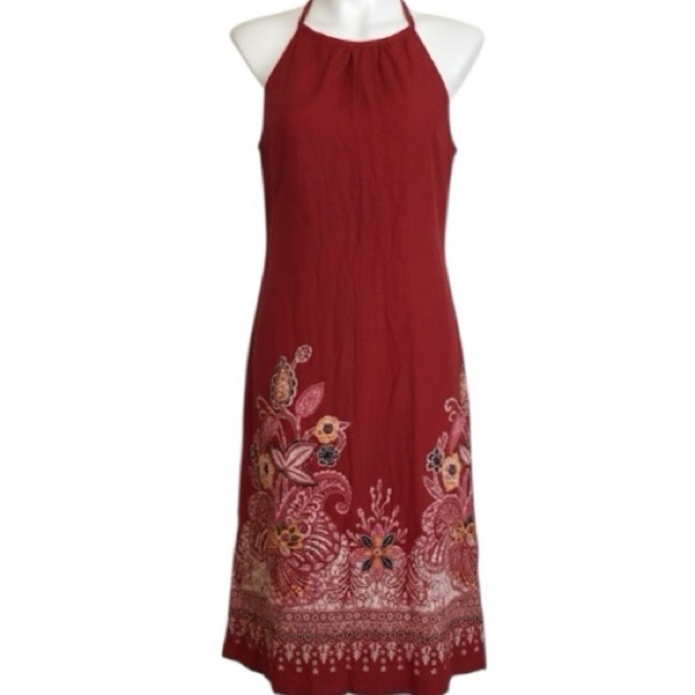 🦋 5/$25 - Guess Girls Paisley Floral Embroidered Dress Size S Vintage